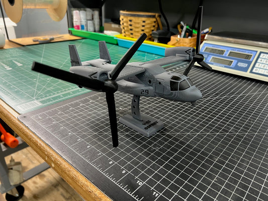 V-22 Tiltrotor Osprey Airplane Model Desk Display