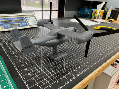 V-22 Tiltrotor Osprey Airplane Model Desk Display