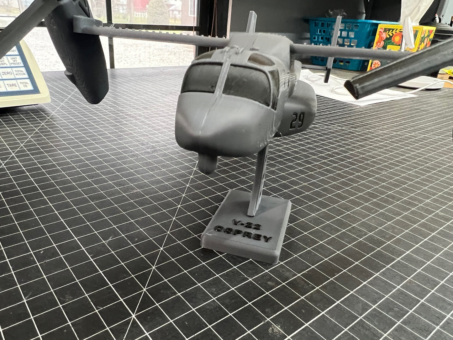 V-22 Tiltrotor Osprey Airplane Model Desk Display