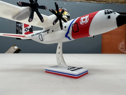 Coast Guard C-130 Airplane Model Desk Display