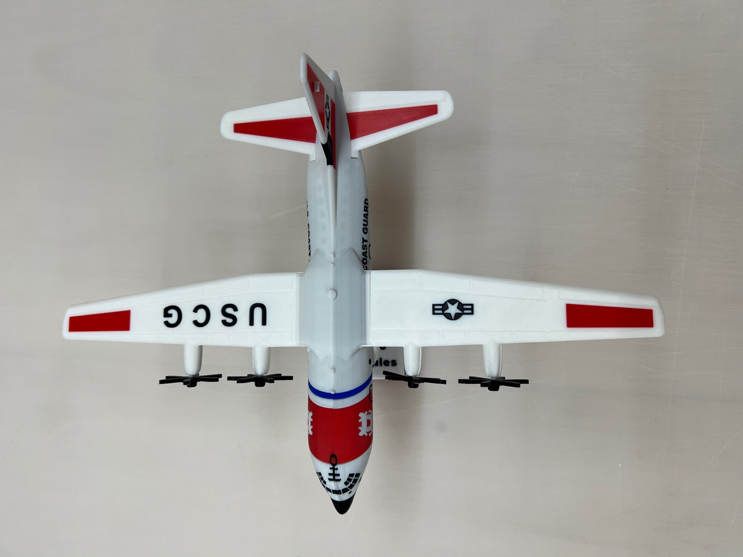 Coast Guard C-130 Airplane Model Desk Display
