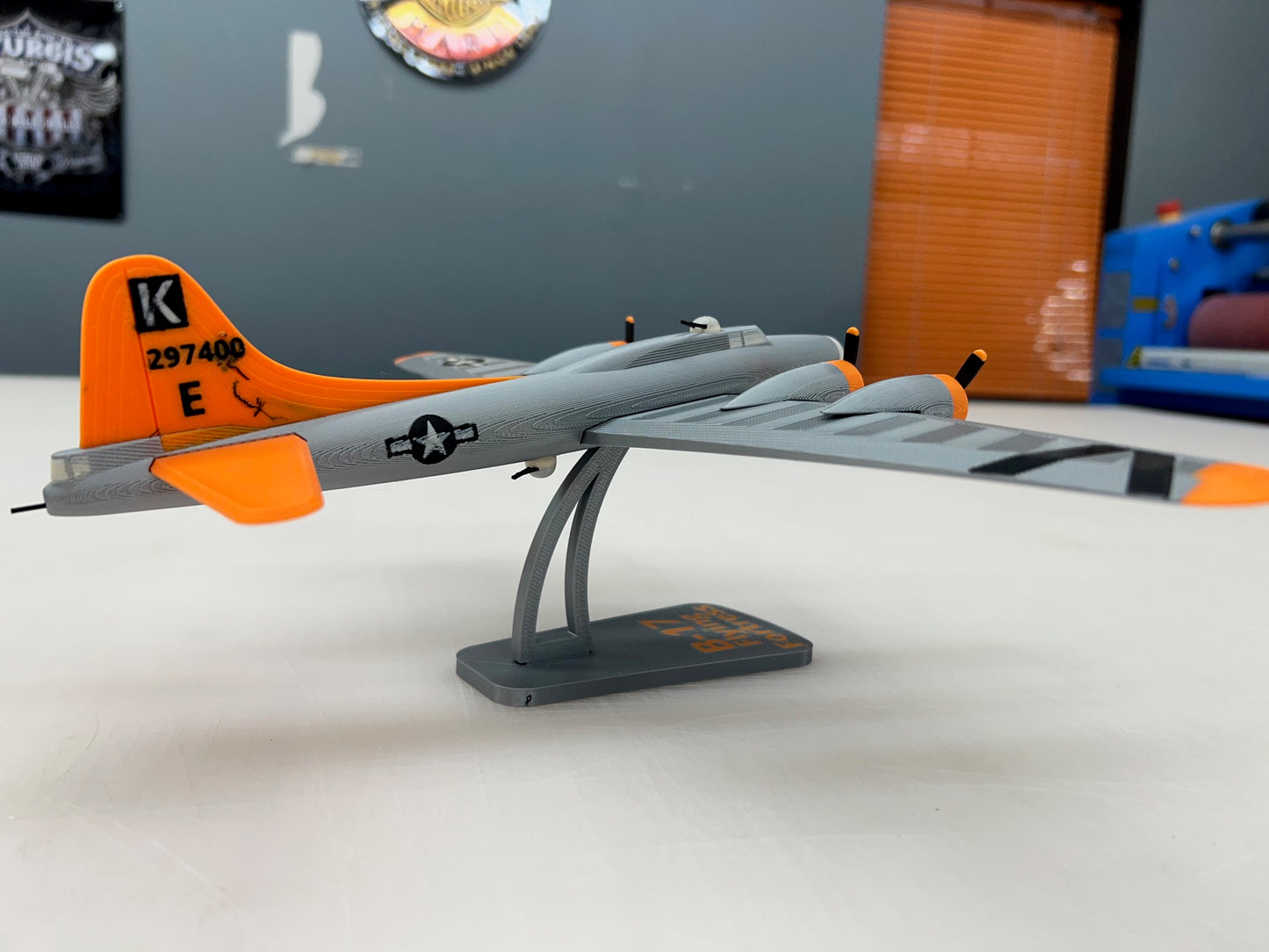 B-17 Flying Fortress Airplane Model Desk Display