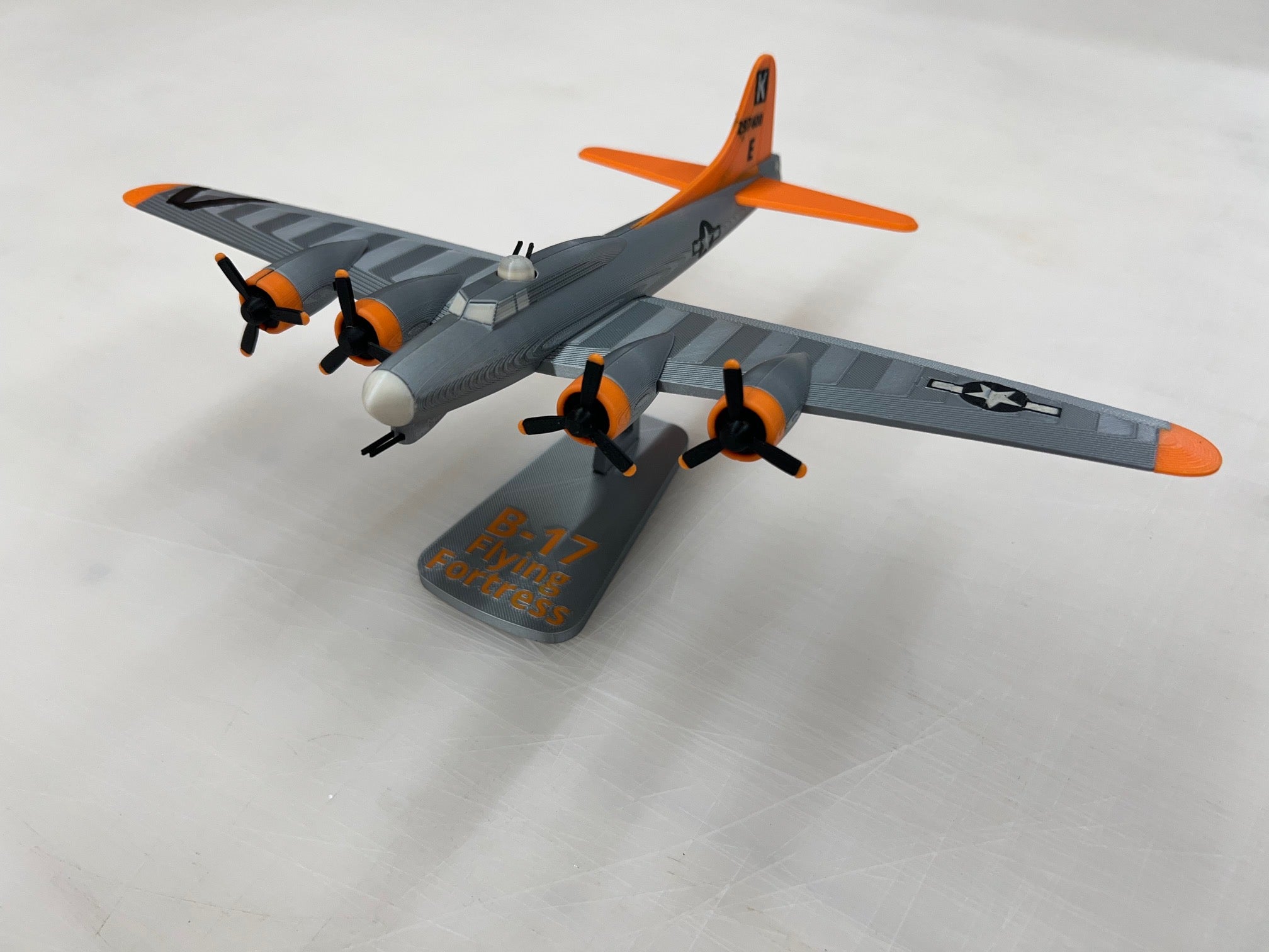 B-17 Flying Fortress Airplane Model Desk Display