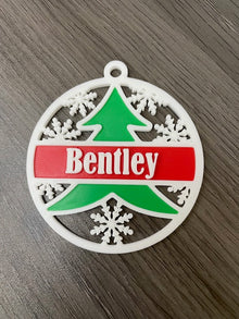 Personalized Round Hanging Christmas Tree Ornaments