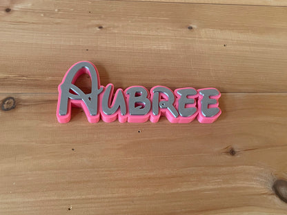 Custom name of your choice in Disney inspired font