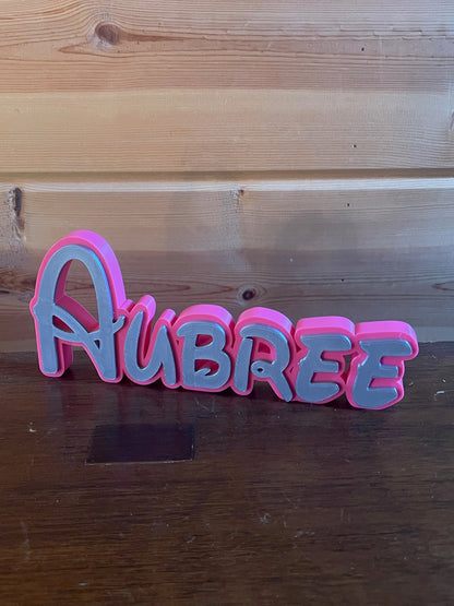 Custom name of your choice in Disney inspired font