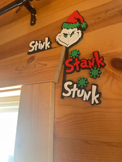 Grinch Reason for the Season Christmas Decor Package