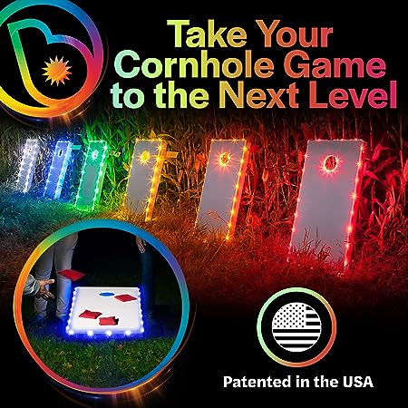 Led Cornhole LED Cornhole Lights for Board and Hole - Includes Lights for 2 Boards ...