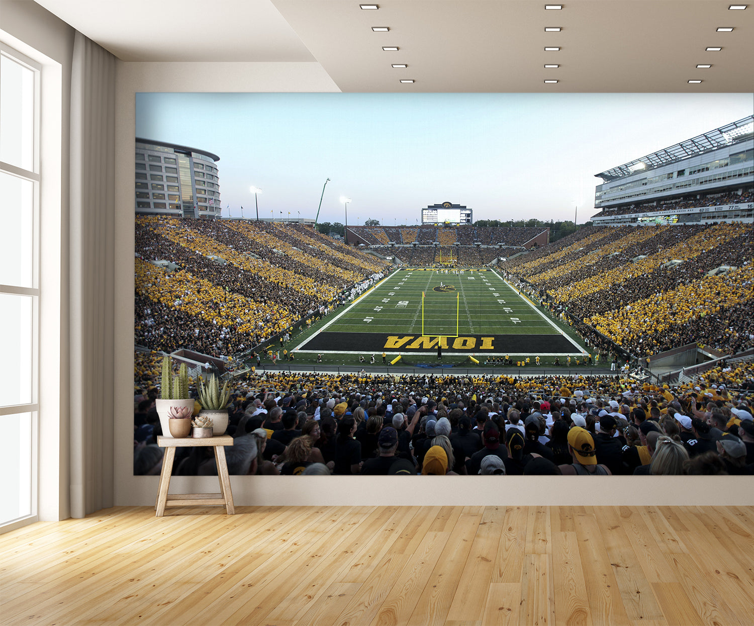 Kinnick Football Stadium Daytime End Zone Wall Mural