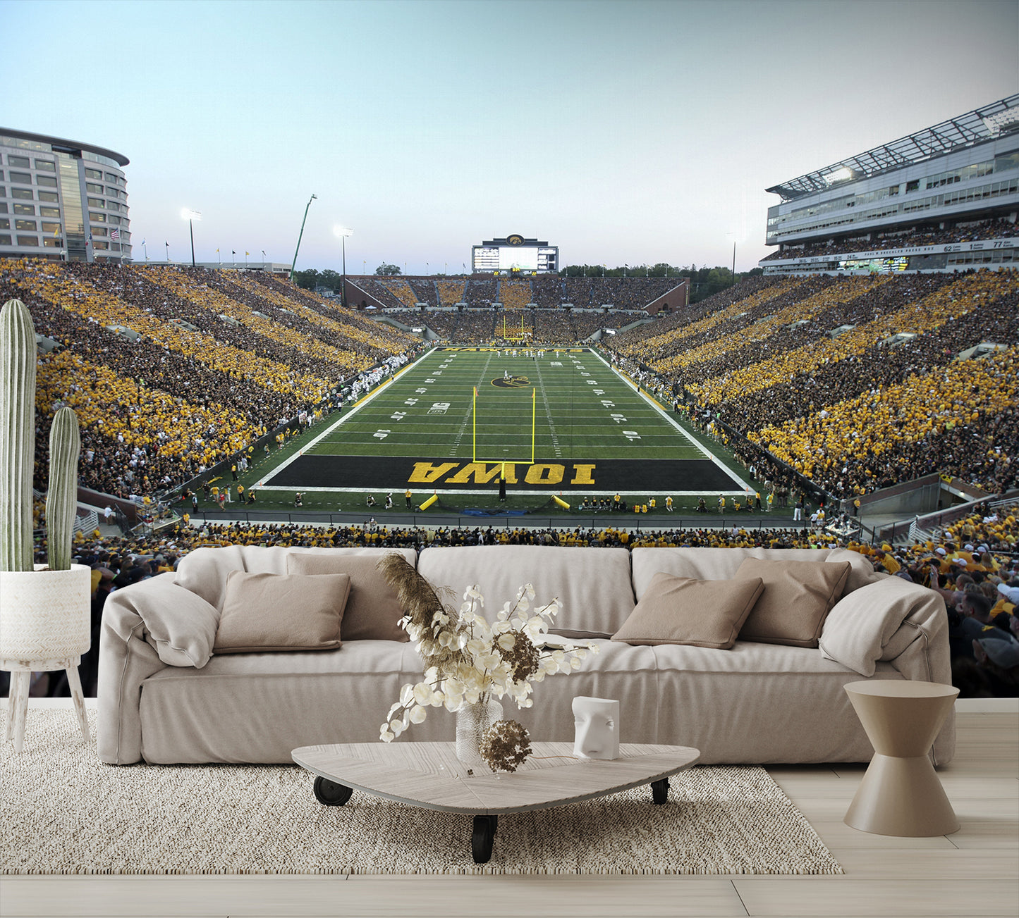 Kinnick Football Stadium Daytime End Zone Wall Mural