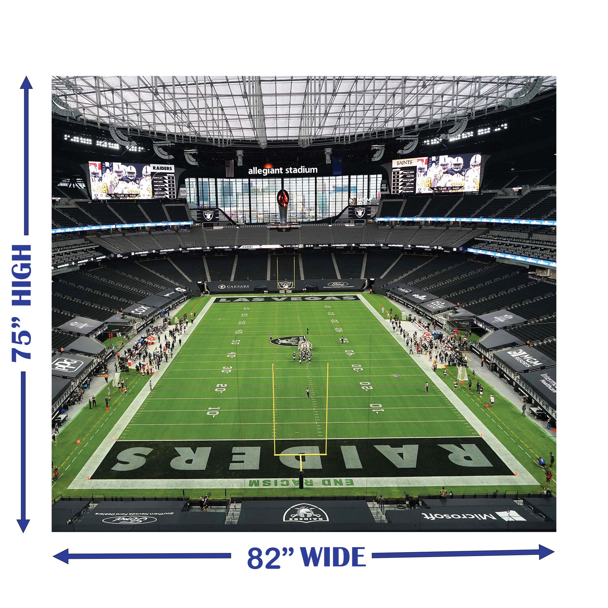 Las Vegas Raiders Wallpaper Allegiant Stadium Wall Mural height width