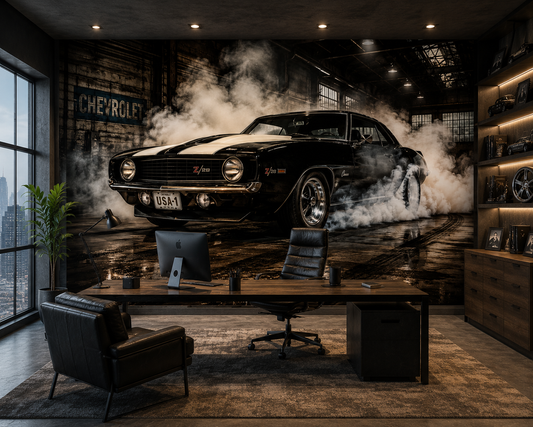 Classic Camaro Burnout Wall Mural