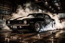 Classic Camaro Burnout Wall Mural