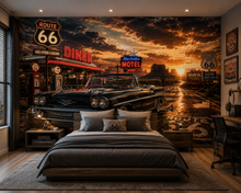 Route 66 Chrome Legends Wall Mural