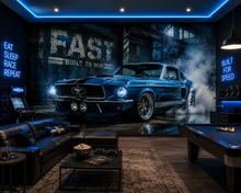 Blue Steel Fastback Wall Mural