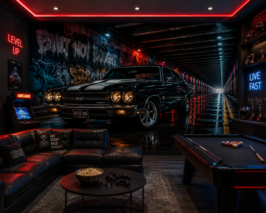 Underground Muscle Tunnel Wall Mural