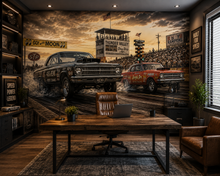 Vintage Drag Strip Thunder Wall Mural