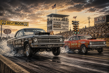 Vintage Drag Strip Thunder Wall Mural