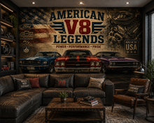 American V8 Legends Wall Mural