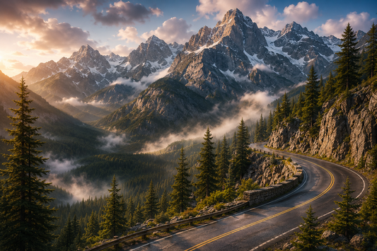 Cinematic Mountain Escape Wall Mural