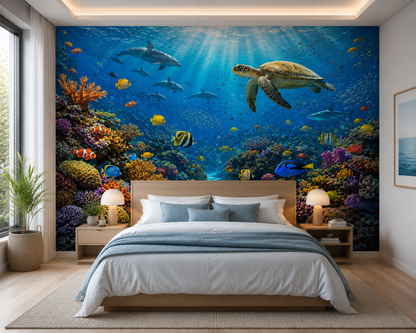 Underwater Reef Adventure Wall Mural