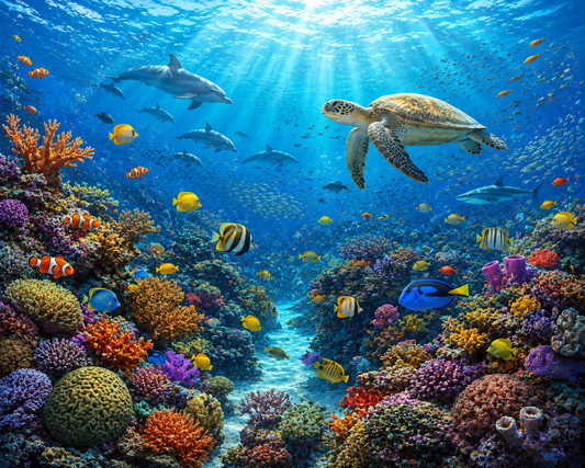 Underwater Reef Adventure Wall Mural