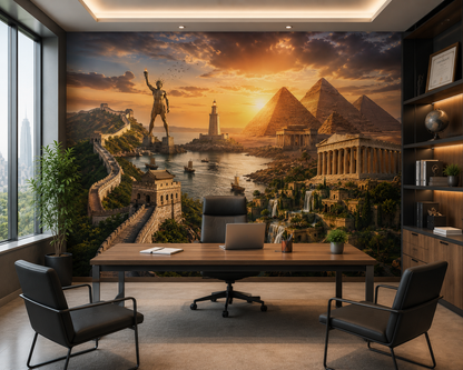 Ancient World Wonders Wall Mural