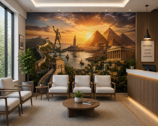 Ancient World Wonders Wall Mural