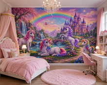 Rainbow Unicorn Fantasy Wall Mural