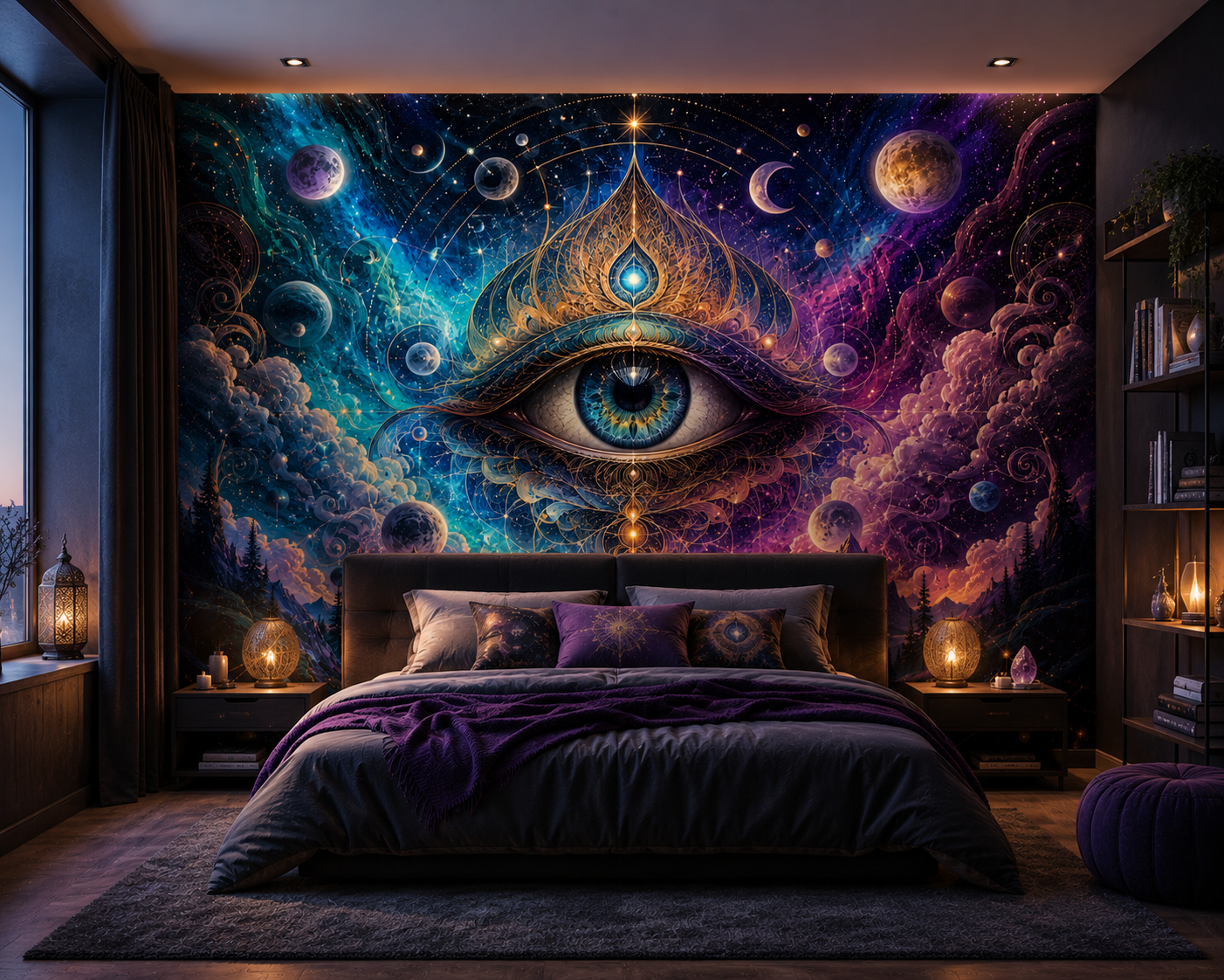 Celestial Third Eye Vision Wall Mural
