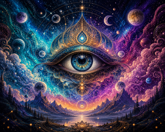 Celestial Third Eye Vision Wall Mural
