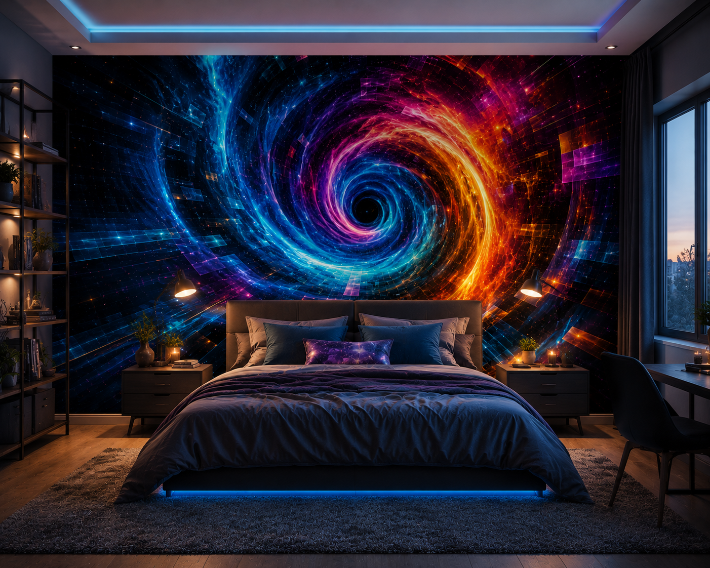Vortex Dimension Warp Wall Mural