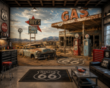 Abandoned Route 66 Americana Wall Mural
