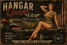 Hangar Queen Pinup Aviation Wall Mural