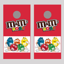 M&Ms Red Cornhole Decal Wraps