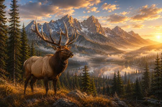 Majestic Mountain Elk Wall Mural