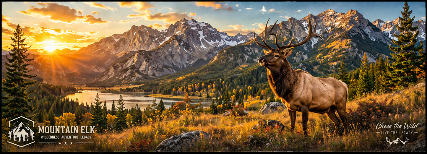 Mountain Elk Wilderness Desk Mat
