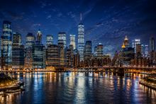 Night Skyline Luxury City Wall Mural