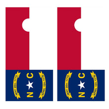 Flag of North Carolina Cornhole Board Decal Wraps