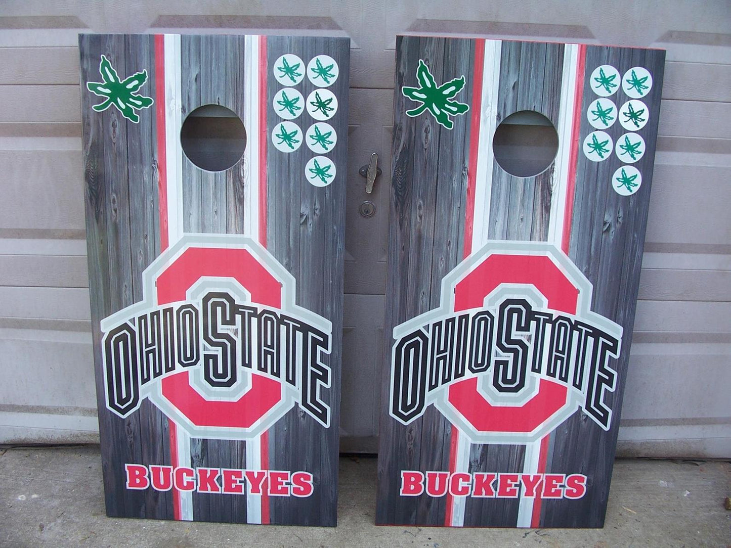 OSU Wood Design Cornhole Board Decal Wraps