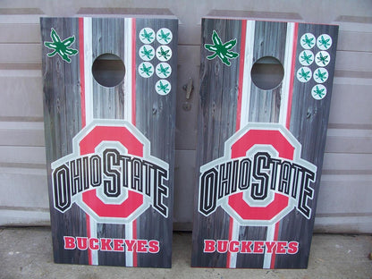 OSU Wood Design Cornhole Board Decal Wraps
