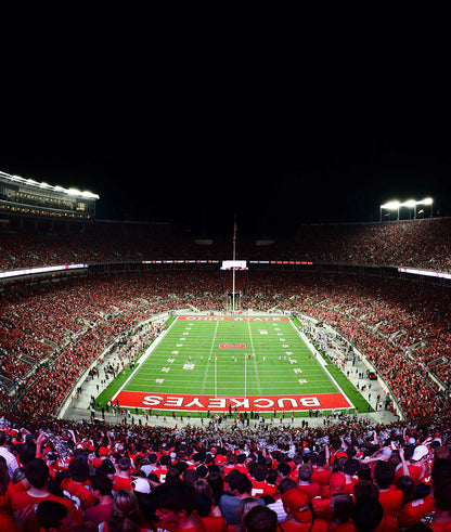 Ohio State Football Stadium Night Wall Mural