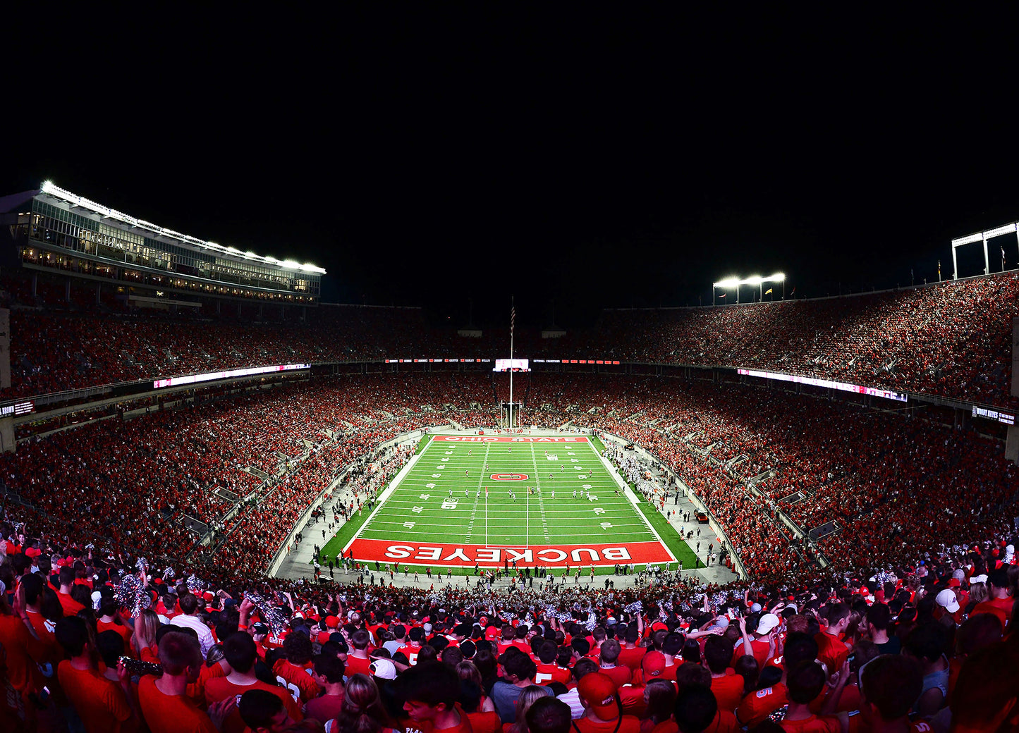 Ohio State Football Stadium Night Wall Mural
