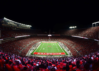 Ohio State Football Stadium Night Wall Mural