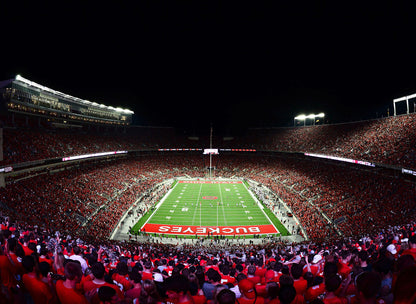 Ohio State Football Stadium Night Wall Mural
