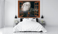 Scary Pumpkin Head Halloween Wallpaper Decal Wall Mural bedroom
