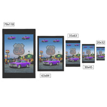 Purple Dodge Dart Route 66 Rug 5 Sizes