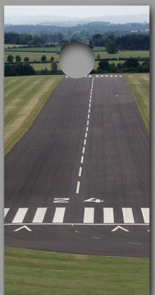 Runway 24 Landing Design Cornhole Board Decal Wraps