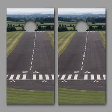 Runway 24 Landing Design Cornhole Board Decal Wraps