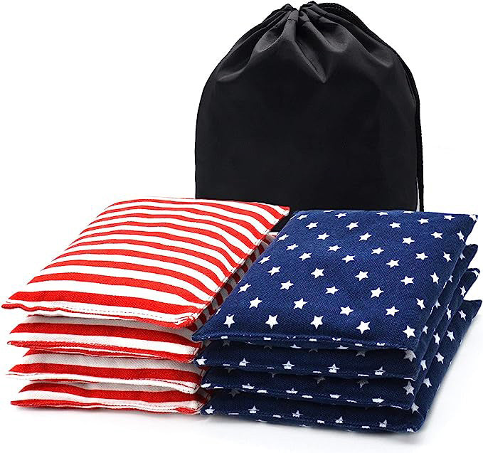 Corn Hole Bags - Regulation Size and Weight - 8 Bags Choose Colors